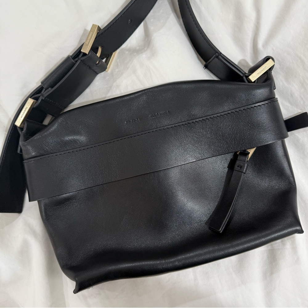 AllSaints Colette Leather Crossbody Bag